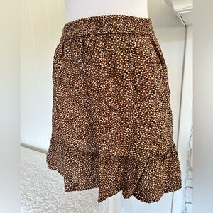 Tahari Linen Animal Print Skirt 🐾